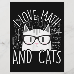 Ich Liebe Mathe Und Katzen Süße Kleine Katze Flyer