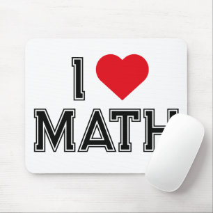 Ich liebe Mathe Vintage Retro Mathe Mousepad