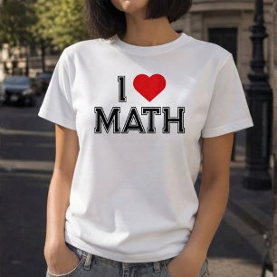 Ich liebe Mathe Vintage Retro Mathe T-Shirt