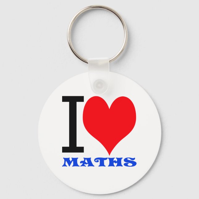 Ich Liebe Mathematik Schlüsselanhänger (Vorderseite)