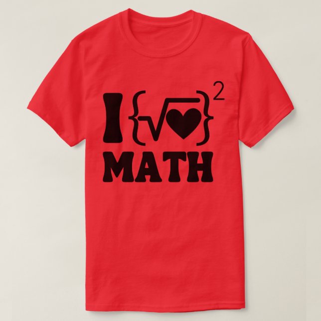 Ich Liebe Mathematik T-Shirt (Design vorne)