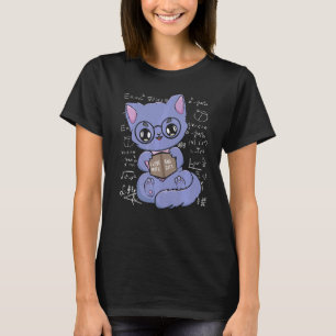 Ich Liebe Mathematik und Katzen Schwarze Katze Fel T-Shirt