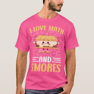 Ich Liebe Mathematik und Smores Schule Marshmallow T-Shirt