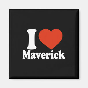 Ich liebe Maverick, ich liebe Maverick, rotes Herz Magnet