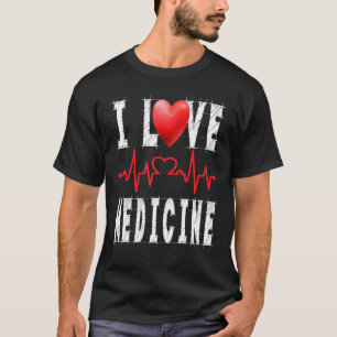 Ich liebe Medizin Krankenschwester Schlafe den ga T-Shirt