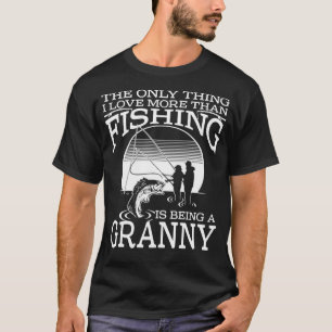 Ich Liebe mehr als Fischen ist ein großer Väter T-Shirt