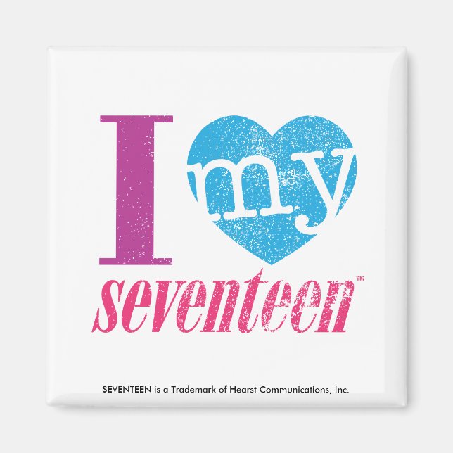 Ich Liebe mein 17 Aqua Magnet (Vorne)
