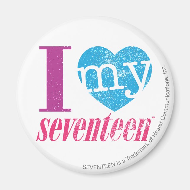Ich Liebe mein 17 Aqua Magnet (Vorne)