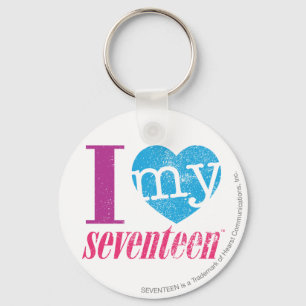 Ich Liebe mein 17 Aqua Schlüsselanhänger