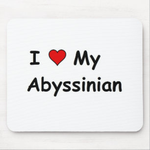 Ich Liebe mein Abessinier Mousepad