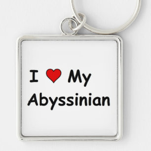 Ich Liebe mein Abessinier Schlüsselanhänger
