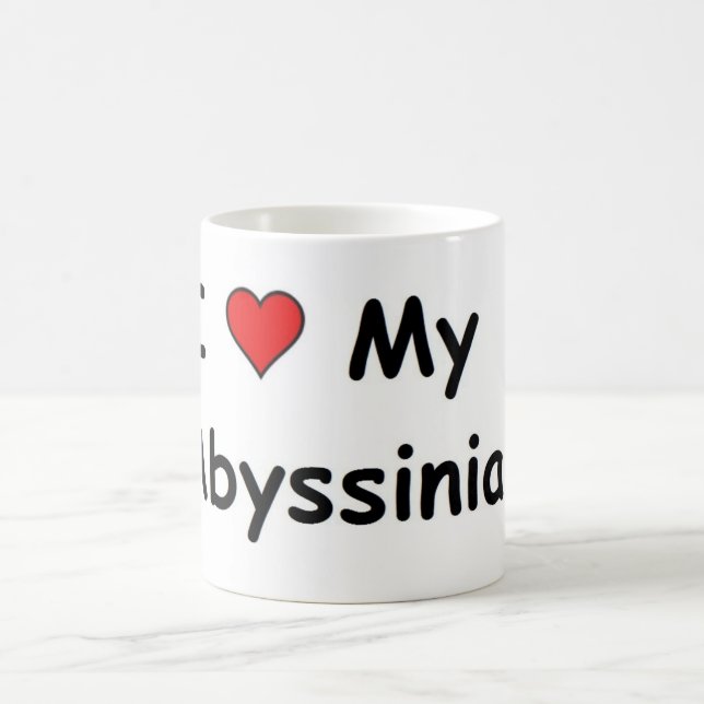 Ich Liebe mein Abessinier Tasse (Mittel)