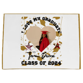 Ich Liebe mein Abitur 2024 Herz Große Geschenktüte