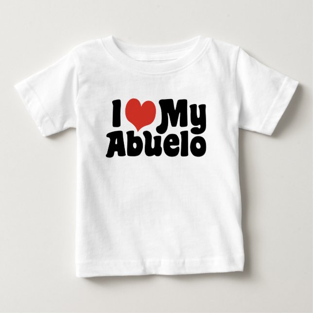 Ich Liebe mein Abuelo Baby T-shirt (Vorderseite)