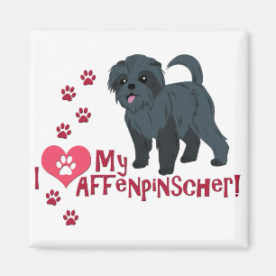 Ich Liebe mein Affenpinscher! Magnet
