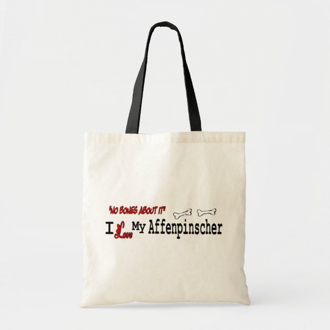 Ich Liebe mein Affenpinscher Tragetasche (Vorne)