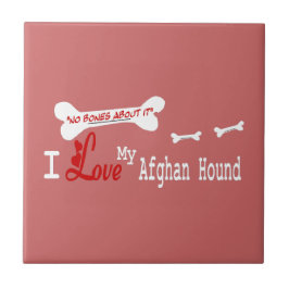 Ich Liebe mein afghanisches Hund Fliese