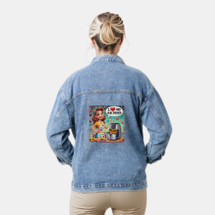 Ich Liebe mein Air Freyer - Niedliches Kochdesign Jeansjacke