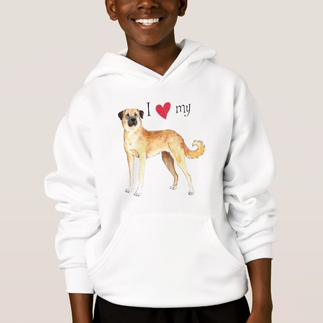 Ich Liebe mein Anatolischer Schäferhund Hoodie (Vorderseite)