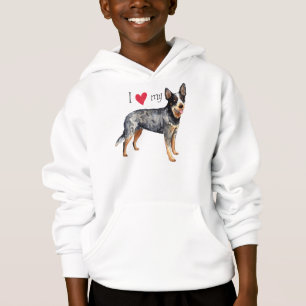 Ich Liebe mein australischer Rinderhund Hoodie