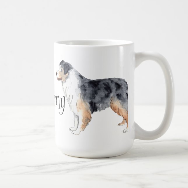 Ich Liebe mein Australischer Schäferhund Tasse (Rechts)