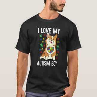 Ich liebe mein Autismus-Junge Bewusstsein Süßer Co T-Shirt