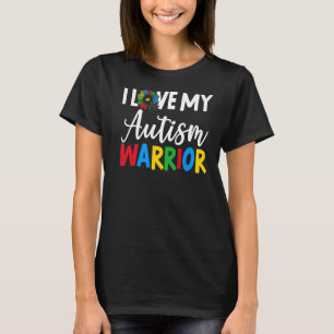 Ich Liebe mein Autismus Krieger Asd Autistic Autis T-Shirt