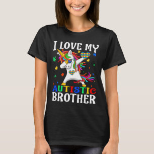 Ich Liebe mein Autistischer Bruder Autismus Bewuss T-Shirt
