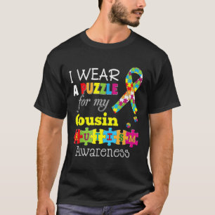Ich Liebe mein Autistischer Cousin Autismus Bewuss T-Shirt