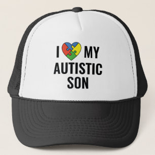 Ich Liebe mein Autistischer Sohn Truckerkappe