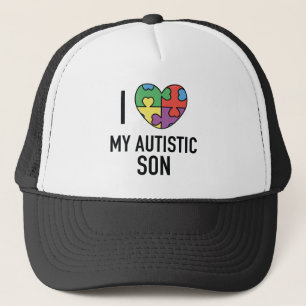 Ich Liebe mein Autistischer Sohn Truckerkappe