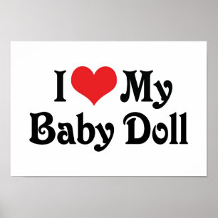 Ich Liebe mein Baby Doll Poster