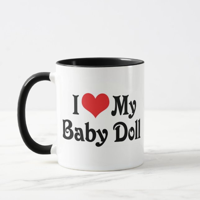 Ich Liebe mein Baby Doll Tasse (Links)