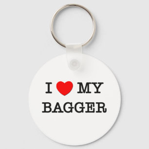 Ich Liebe mein BAGGER Schlüsselanhänger