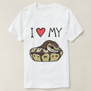 Ich Liebe mein Ball Python Niedlich Funny Men T -  T-Shirt