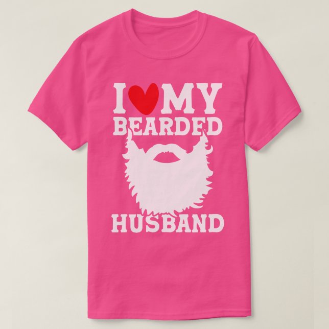 Ich Liebe mein Bartband T-Shirt (Design vorne)