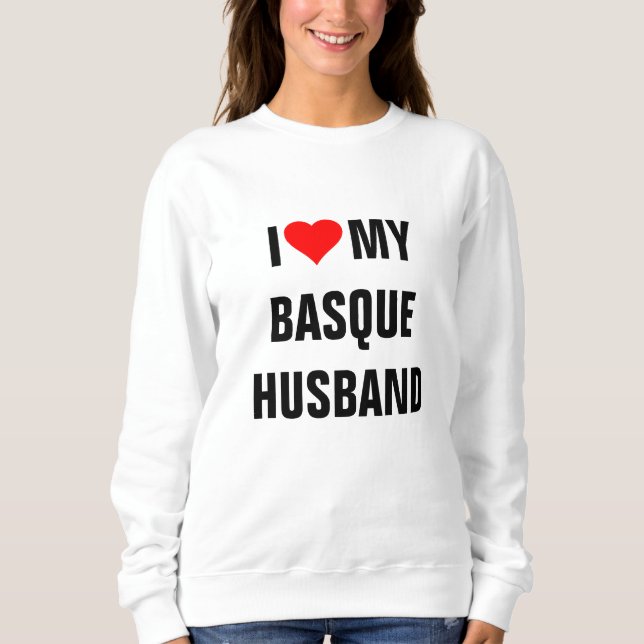 ICH LIEBE MEIN BASKENHUSBAND SWEATSHIRT (Vorderseite)
