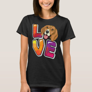 Ich Liebe mein Beagle Beagle Puppy Dog Graphic T-S T-Shirt
