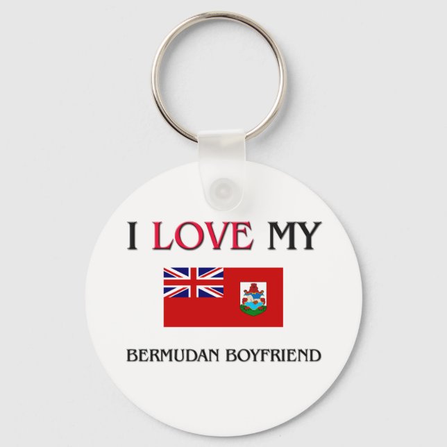 Ich Liebe mein Bermudan-Freund Schlüsselanhänger (Vorderseite)