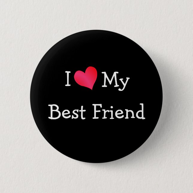 Ich Liebe mein bester Freund Button (Vorderseite)
