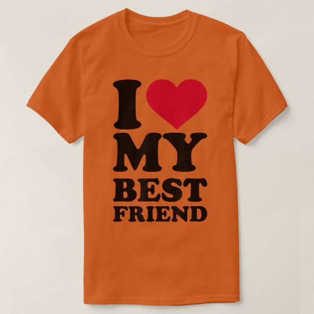 Ich Liebe mein bester Freund T-Shirt (Design vorne)