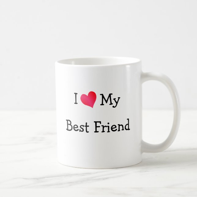 Ich Liebe mein bester Freund Tasse (Rechts)