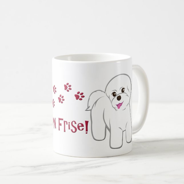 Ich Liebe mein Bichon Frise! Kaffeetasse (VorderseiteRechts)