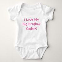Ich Liebe mein Big Brother Caden Baby One-Piece Ou