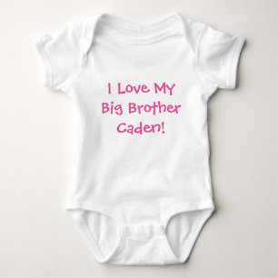 Ich Liebe mein Big Brother Caden Baby One-Piece Ou Strampler