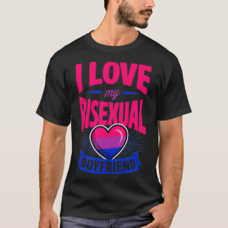 Ich Liebe mein BiSexuelle Freund Niedlich Bi Pride T-Shirt