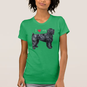 Ich Liebe mein Black Russian Terrier T - Shirt