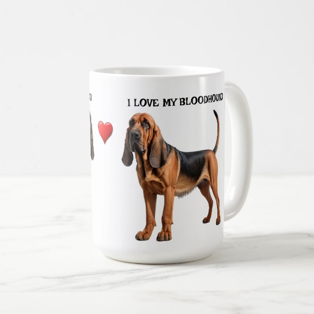 Ich Liebe mein Bluthund Kaffeetasse (VorderseiteRechts)