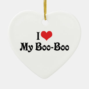 Ich Liebe mein Boo Boo Keramikornament