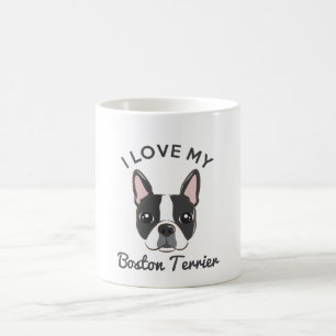 "Ich Liebe mein Boston-Terrier-" Kaffee-Tasse Tasse